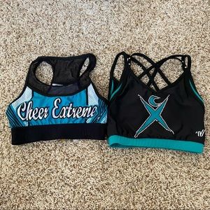 Cheer extreme sports bras